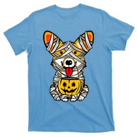 Cute Welsh Corgi Dog Mummy Pumpkin Halloween Spooky Season Gift T-Shirt