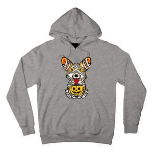 Cute Welsh Corgi Dog Mummy Pumpkin Halloween Spooky Season Gift Tall Hoodie