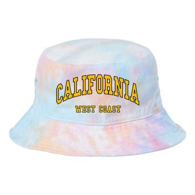 California West Coast Throwback Design Classic Tie Dye Newport Bucket Hat