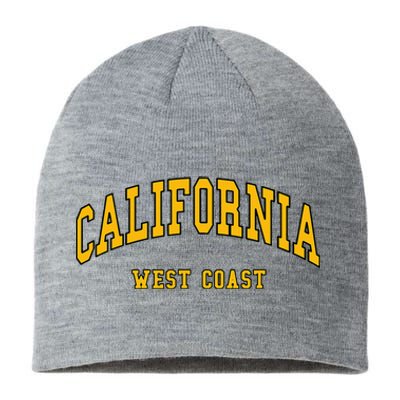 California West Coast Throwback Design Classic Sustainable Beanie