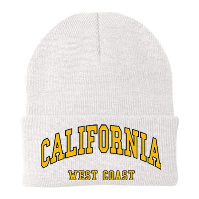 California West Coast Throwback Design Classic Knit Cap Winter Beanie