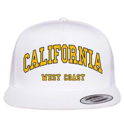 California West Coast Throwback Design Classic Flat Bill Trucker Hat