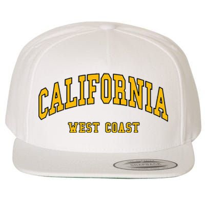 California West Coast Throwback Design Classic Wool Snapback Cap