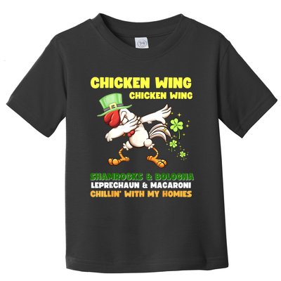 Chicken Wing Chicken Wing Song Hot Dog Bologna St Pattys Day Toddler T-Shirt