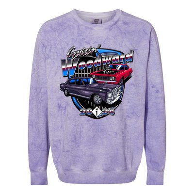 Cruisin Woodward Classic Cars 2024 Colorblast Crewneck Sweatshirt