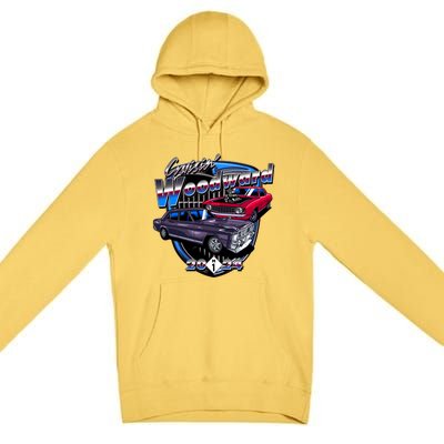 Cruisin Woodward Classic Cars 2024 Premium Pullover Hoodie