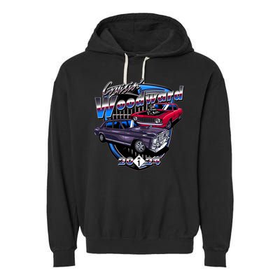 Cruisin Woodward Classic Cars 2024 Garment-Dyed Fleece Hoodie