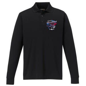 Cruisin Woodward Classic Cars 2024 Performance Long Sleeve Polo