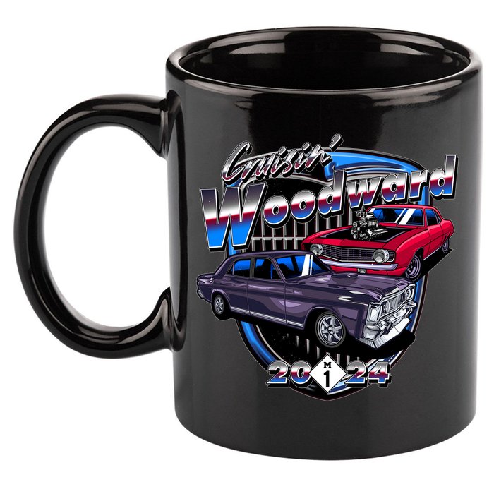 Cruisin Woodward Classic Cars 2024 11oz C Handle Ceramic Mug