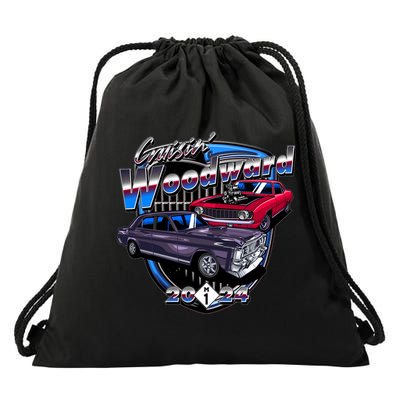 Cruisin Woodward Classic Cars 2024 Drawstring Bag