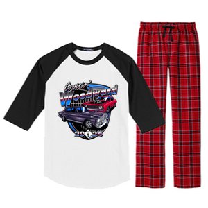 Cruisin Woodward Classic Cars 2024 Raglan Sleeve Pajama Set