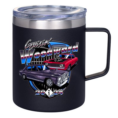 Cruisin Woodward Classic Cars 2024 12oz Stainless Steel Coffee Mug