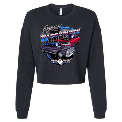 Cruisin Woodward Classic Cars 2024 Cropped Pullover Crew