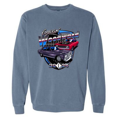 Cruisin Woodward Classic Cars 2024 Garment-Dyed Sweatshirt