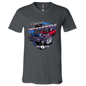 Cruisin Woodward Classic Cars 2024 V-Neck T-Shirt