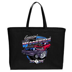 Cruisin Woodward Classic Cars 2024 Cotton Canvas Jumbo Tote