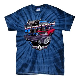 Cruisin Woodward Classic Cars 2024 Tie-Dye T-Shirt