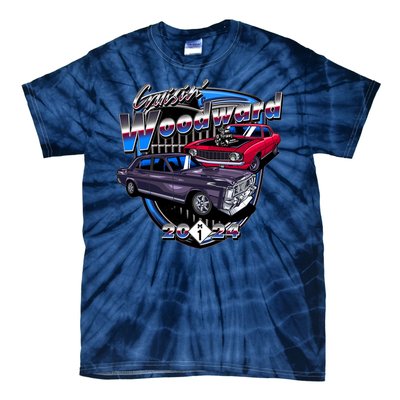 Cruisin Woodward Classic Cars 2024 Tie-Dye T-Shirt