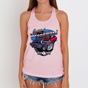 Cruisin Woodward Classic Cars 2024 Women's Knotted Racerback Tank