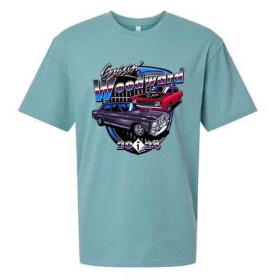 Cruisin Woodward Classic Cars 2024 Sueded Cloud Jersey T-Shirt