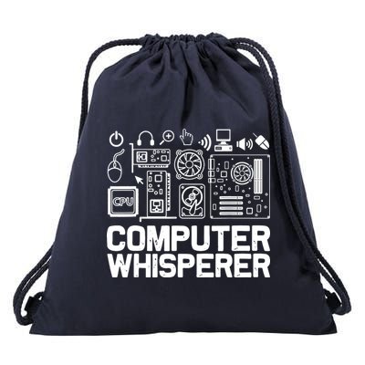Computer Whisperer Drawstring Bag