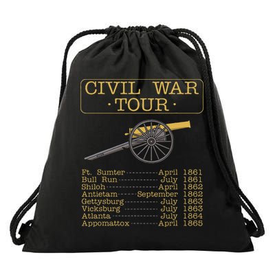 Civil War Civil War Reenactment Drawstring Bag