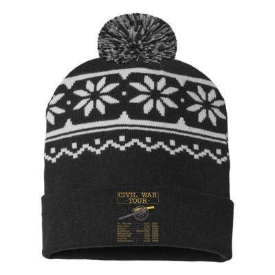 Civil War Civil War Reenactment USA-Made Snowflake Beanie