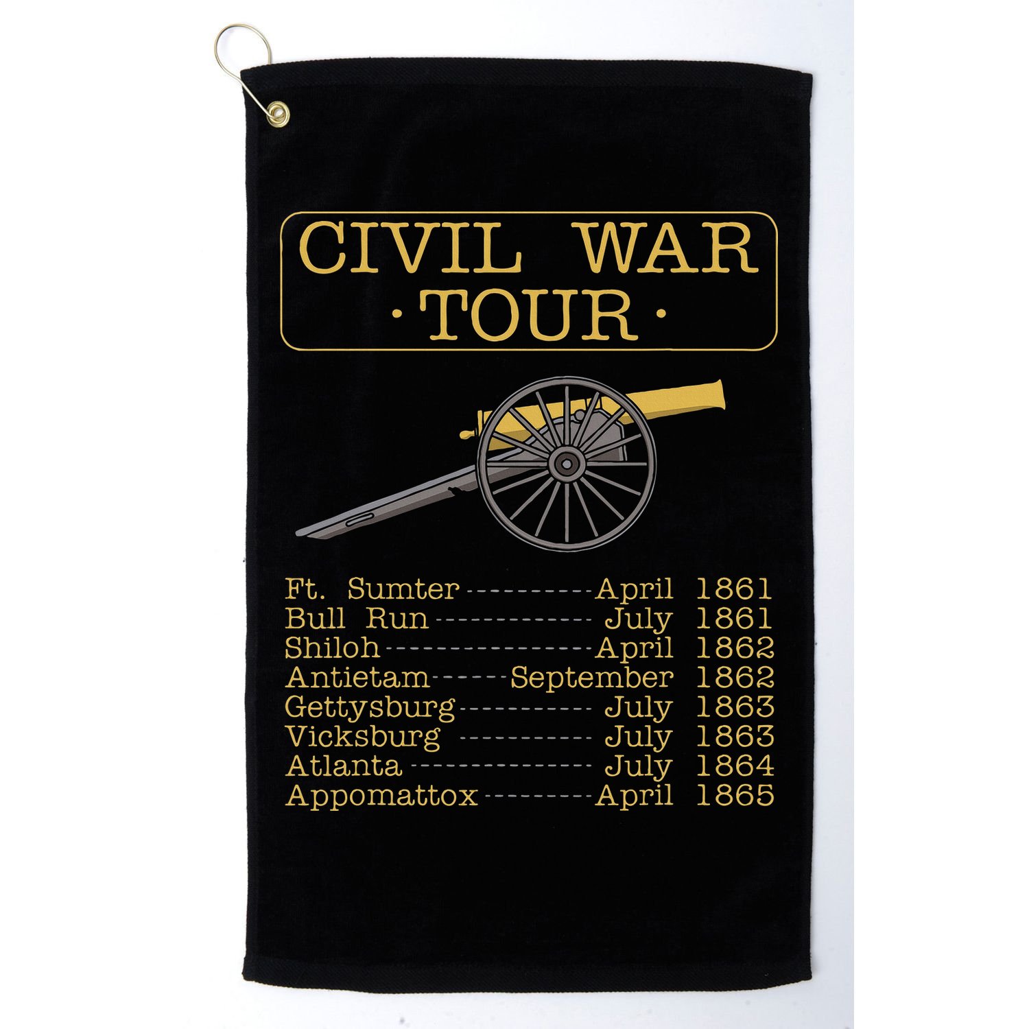Civil War Civil War Reenactment Golf Towel