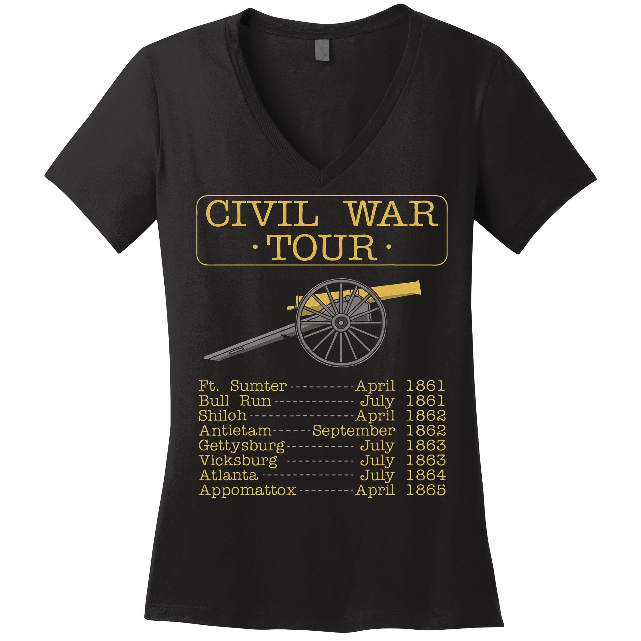 Civil War Civil War Reenactment Women's V-Neck T-Shirt