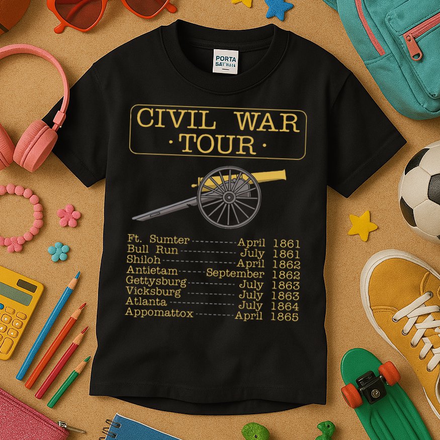 Civil War Civil War Reenactment Kids T-Shirt
