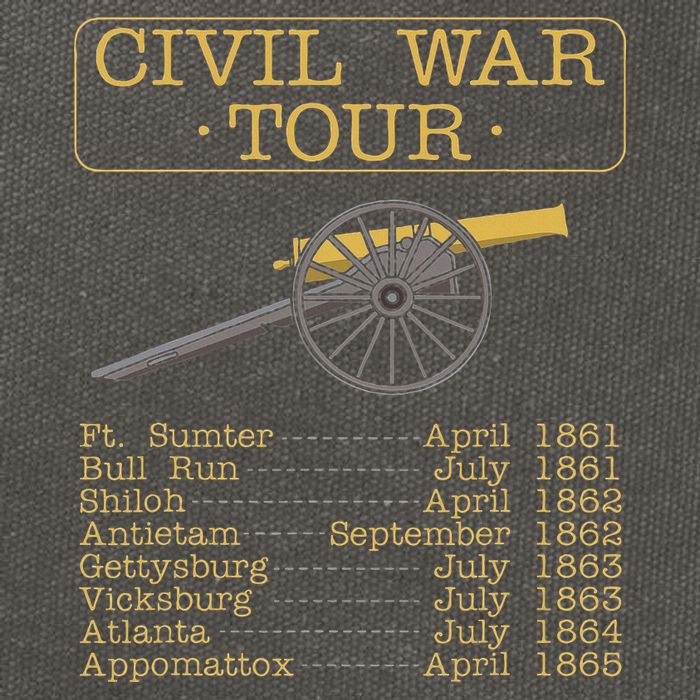 Civil War Civil War Reenactment Cotton Canvas Backpack