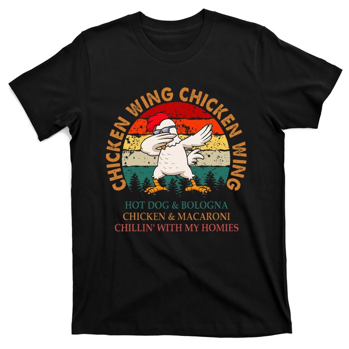 Chicken Wing Chicken Wing Hot Dog Bologna Macaroni T-Shirt