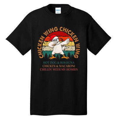 Chicken Wing Chicken Wing Hot Dog Bologna Macaroni Tall T-Shirt