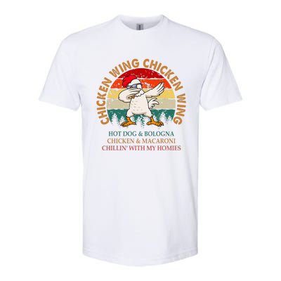 Chicken Wing Chicken Wing Hot Dog Bologna Macaroni Softstyle® CVC T-Shirt