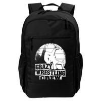 Crazy Wrestling Crew Wrestle Wrestler Daily Commute Backpack