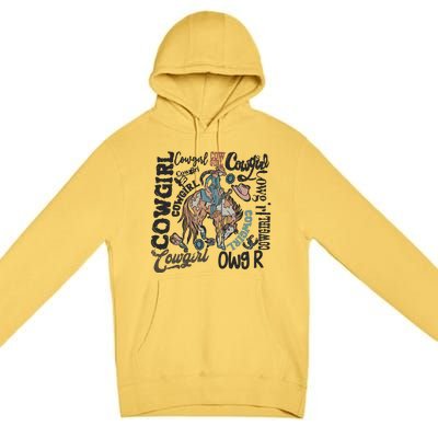 Cowgirls Western Cowboy Premium Pullover Hoodie