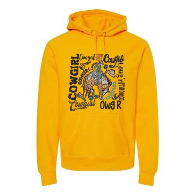 Cowgirls Western Cowboy Premium Hoodie