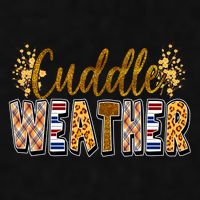 Cuddle Weather Cute Fall Pattern Ladies PosiCharge Tri-Blend Wicking Tank
