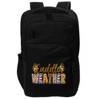 Cuddle Weather Cute Fall Pattern Impact Tech Backpack
