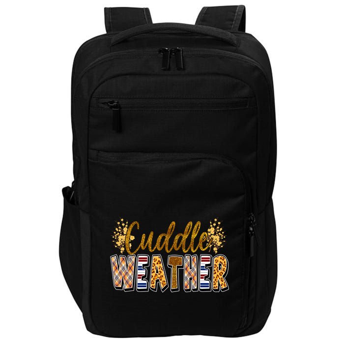 Cuddle Weather Cute Fall Pattern Impact Tech Backpack