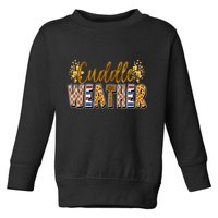 Cuddle Weather Cute Fall Pattern Toddler Sweatshirt