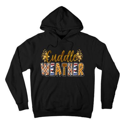 Cuddle Weather Cute Fall Pattern Tall Hoodie