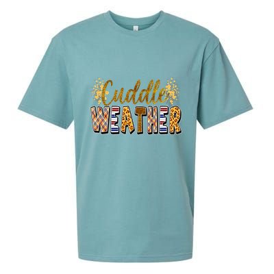 Cuddle Weather Cute Fall Pattern Sueded Cloud Jersey T-Shirt