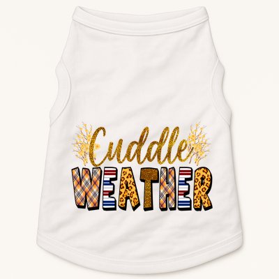 Cuddle Weather Cute Fall Pattern Doggie Tank