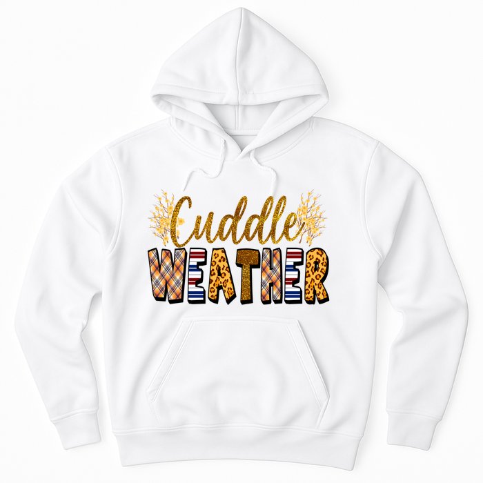 Cuddle Weather Cute Fall Pattern Hoodie
