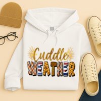 Cuddle Weather Cute Fall Pattern Hoodie