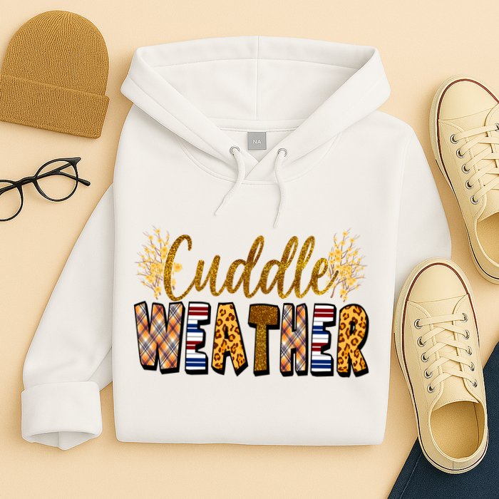 Cuddle Weather Cute Fall Pattern Hoodie