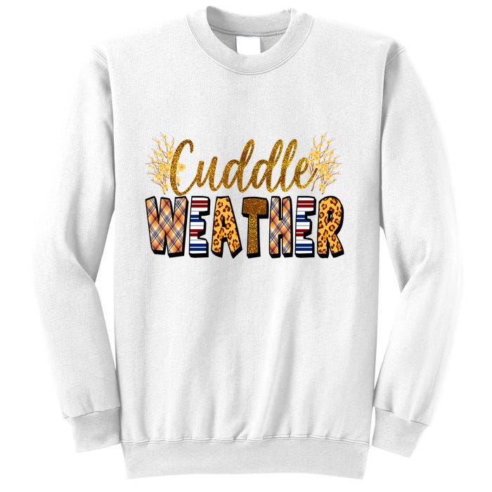 Cuddle Weather Cute Fall Pattern Sweatshirt