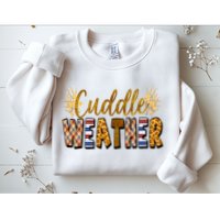 Cuddle Weather Cute Fall Pattern Sweatshirt