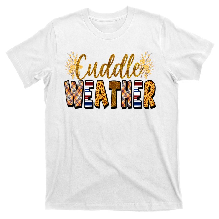 Cuddle Weather Cute Fall Pattern T-Shirt